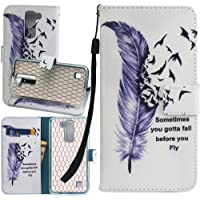 Dooki- LG K7 Funda- Estar Flip PU Cuero Billetera Caso Carcasa Para LG K8 Con Crédito Tarjeta Poseedor Espacio (A-01)